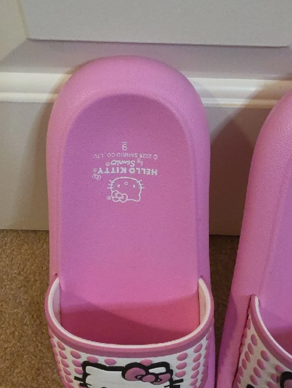 Hello Kitty Pink Slide Sandals with Graphic Strap - Picture 7 of 11